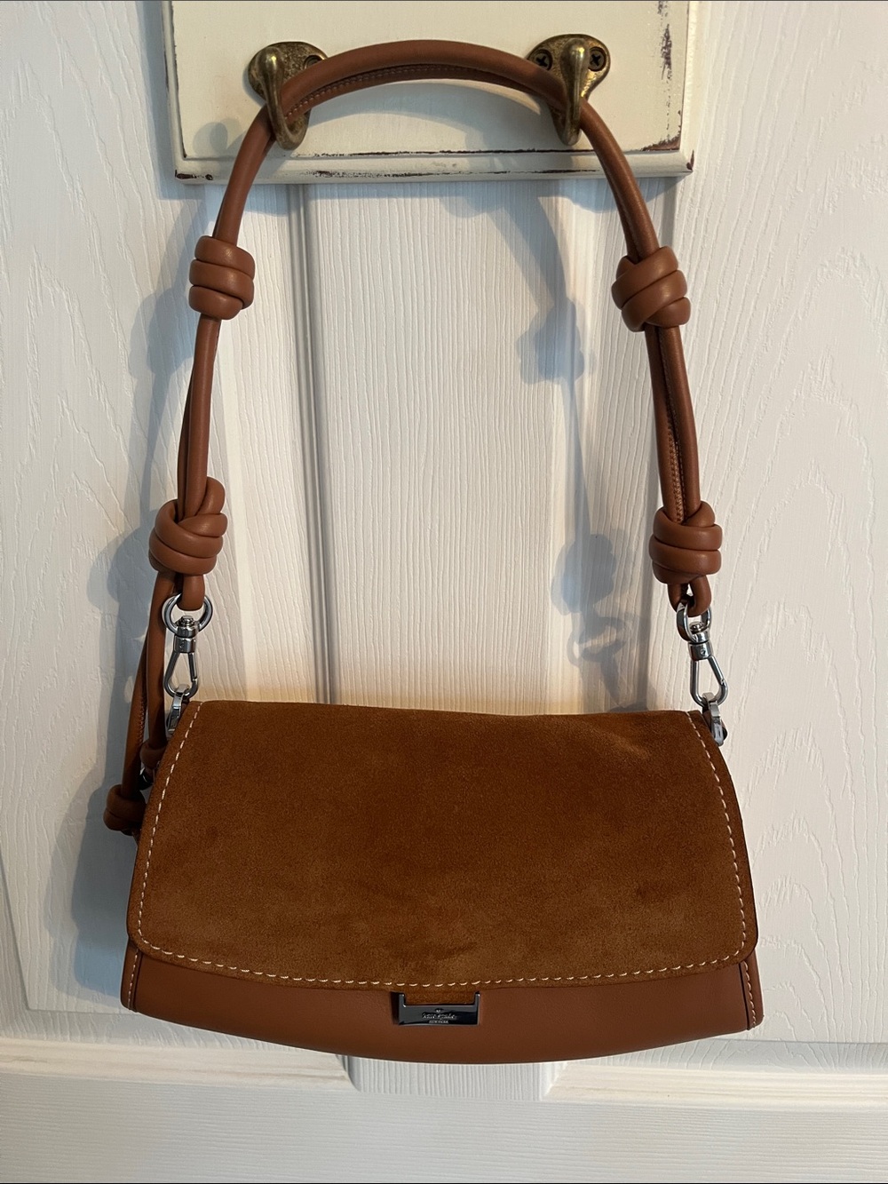 Kate Spade Brown Suede & Leather Shoulder Bag